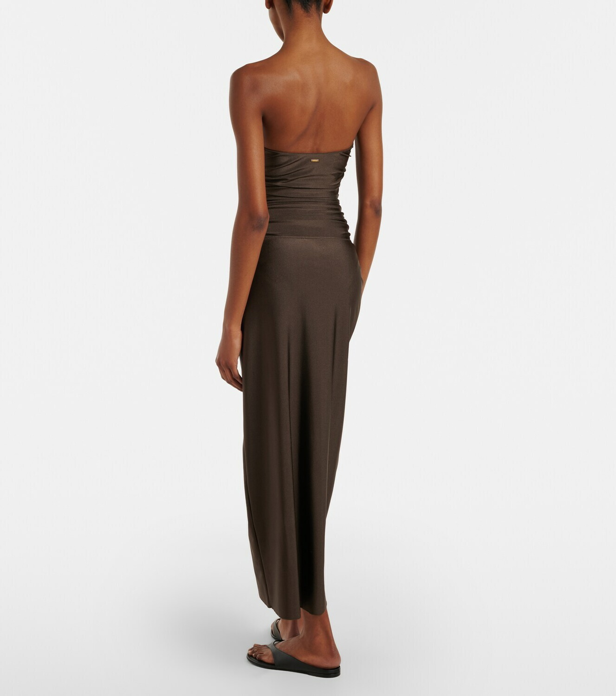 Simkhai Eiana appliqué ruched midi skirt
