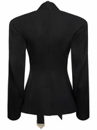 THE ATTICO - Gabardine Belted Single Breasted Blazer