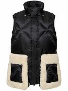 SACAI - Faux Shearling & Quilted Nylon Jacket