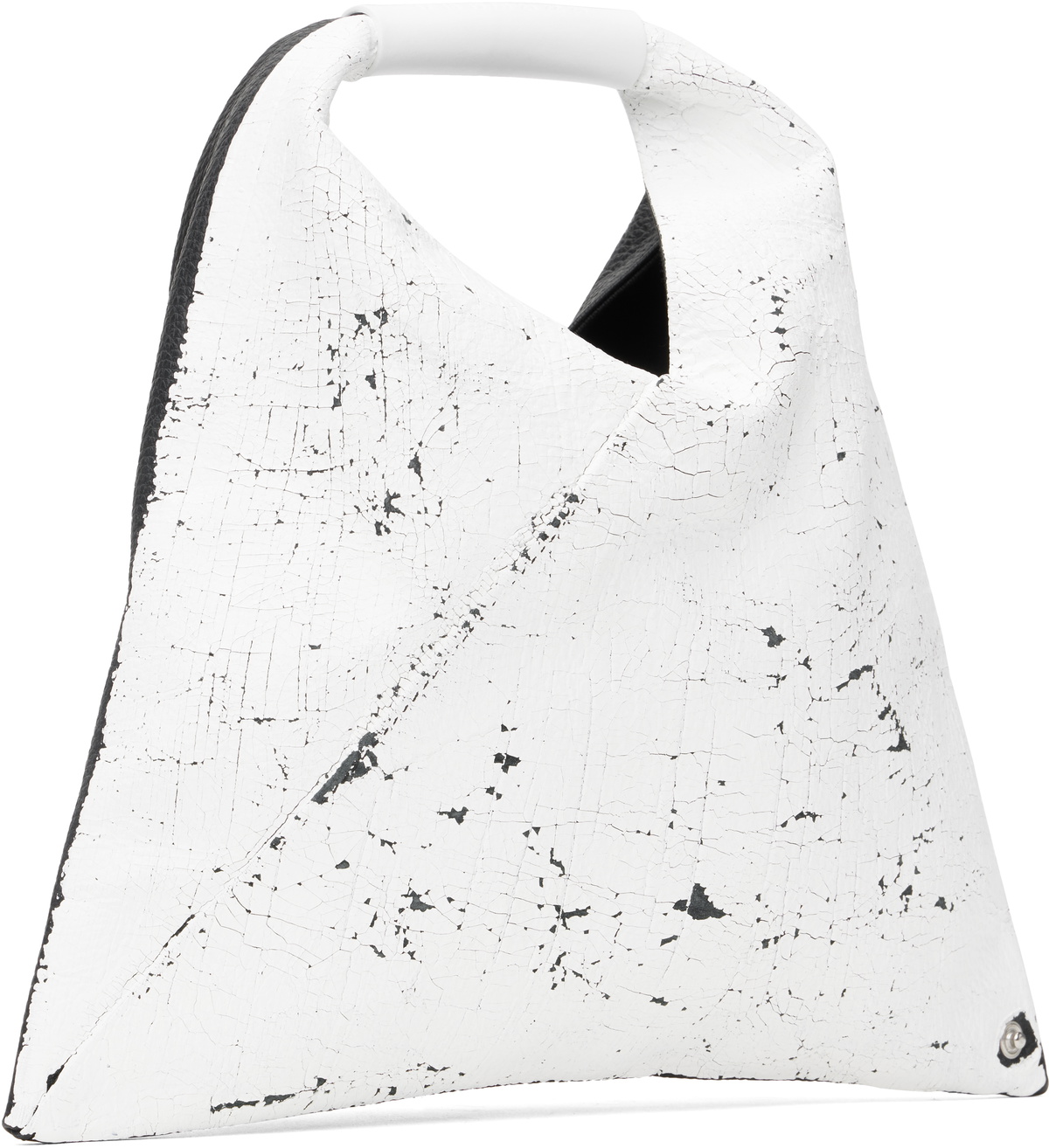 MM6 Maison Margiela Black & White Triangle Mini Tote MM6 MM6 Maison Margiela Black & White Triangle Mini Tote MM6