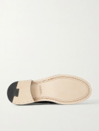 VINNY's - Yardee Polished-Leather Penny Loafers - Black