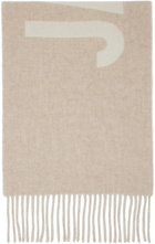Jacquemus Beige Le Papier 'L'Echarpe Jacquemus' Scarf