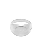 Jil Sander Stamped Chevalier Ring