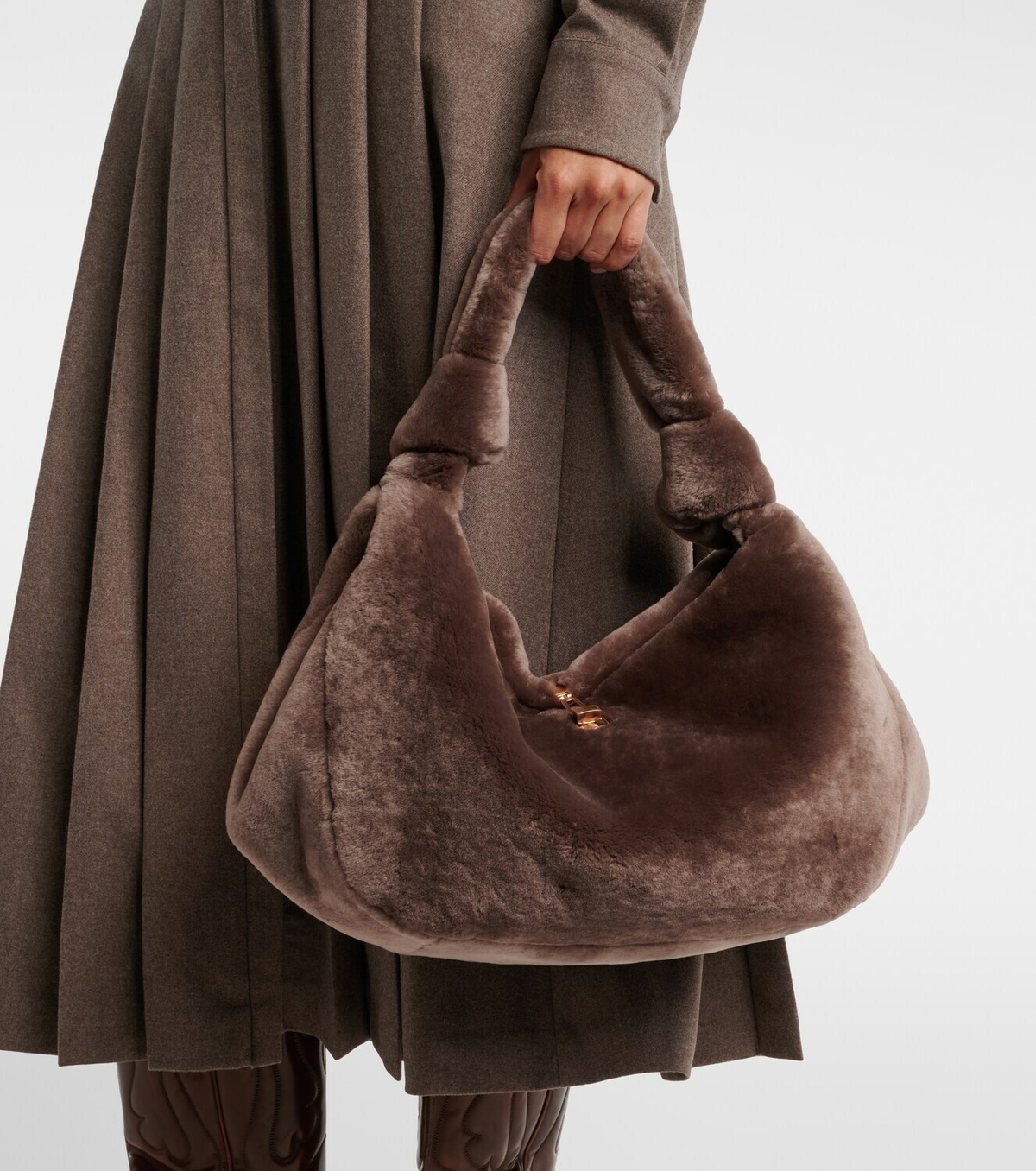 Gabriela Hearst Antonia Small shearling top-handle bag