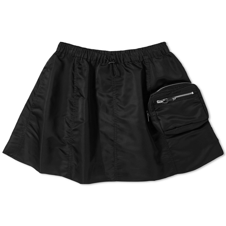 Photo: TOGA Women's Nylon Twill Mini Skirt in Black