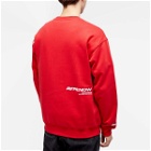 Men's AAPE Now Tonal Camo Silicon Badge Crew Sweat in Red