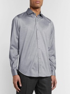 Loro Piana - Slim-Fit Cotton-Jersey Shirt - Gray