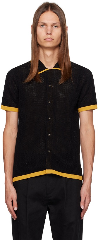 Photo: Double Rainbouu Black Semi-Sheer Shirt