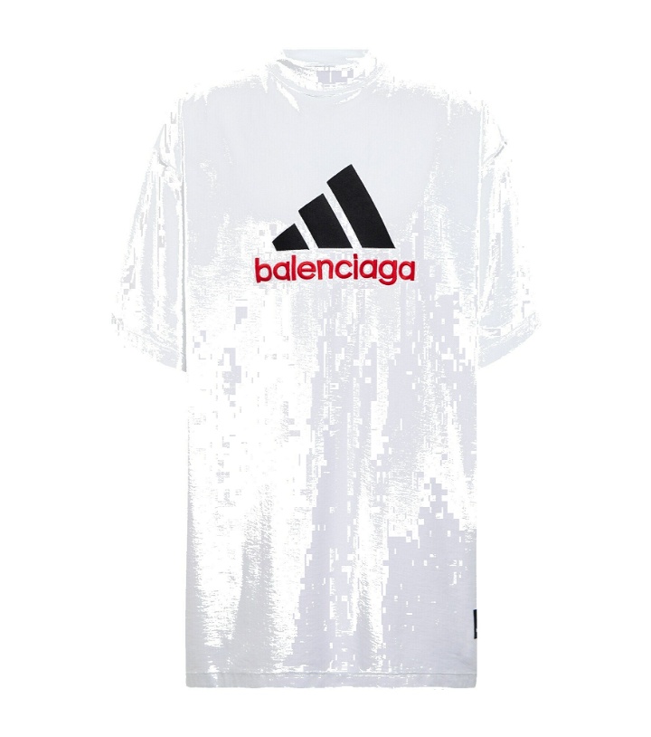 Photo: Balenciaga - x Adidas Logo cotton T-shirt