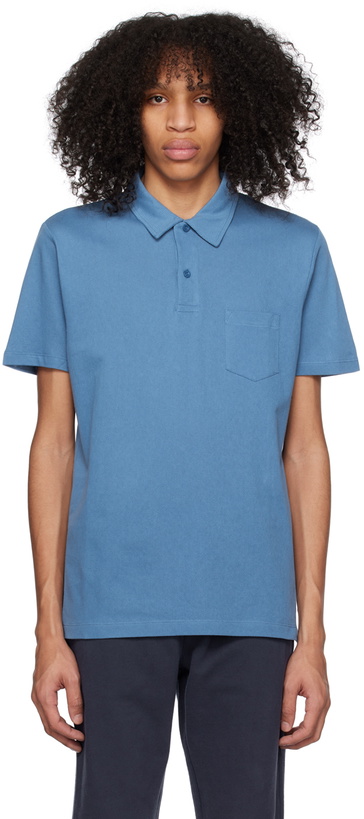 Photo: Sunspel Blue Riviera Polo