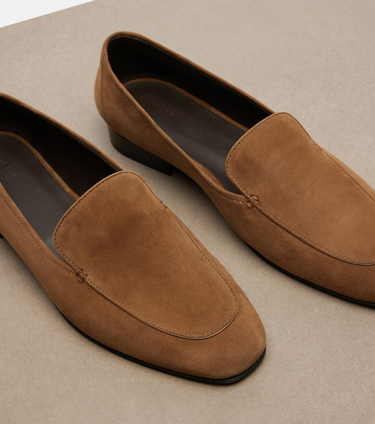 The Row Adam suede loafers
