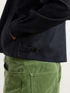 Auralee - Herringbone Wool Blouson - Black