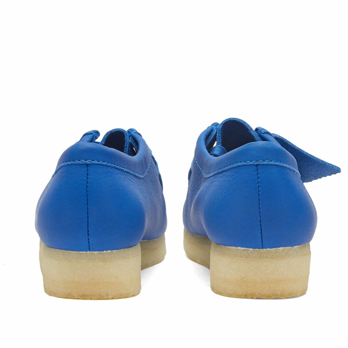 靴 Clarks Wallabee Bright Blue Lea (Womens) Clarks〉Wallabee / Bright Blue Lea (Womens)｜UP NORTH ONLINE