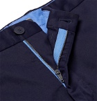 Incotex - Navy Slim-Fit Stretch-Cotton Gabardine Chinos - Blue