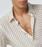Tom Ford T sterling silver pendant necklace