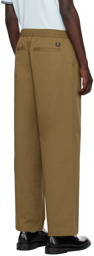 Fred Perry Brown Drawstring Trousers