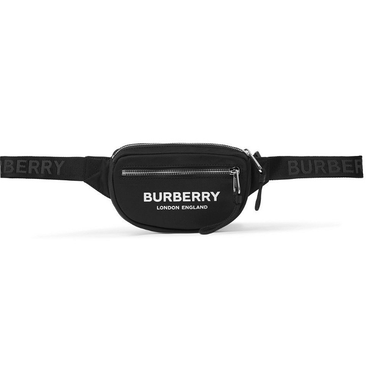 Photo: Burberry - Logo-Print Nylon Belt Bag - Black