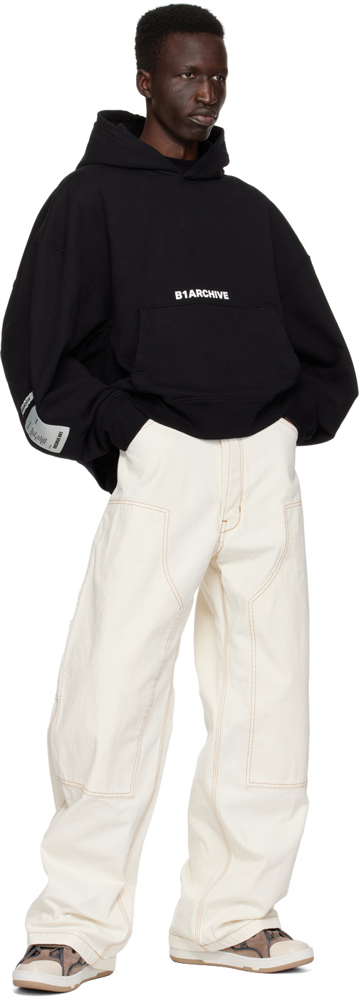 B1ARCHIVE Off-White Paneled Trousers