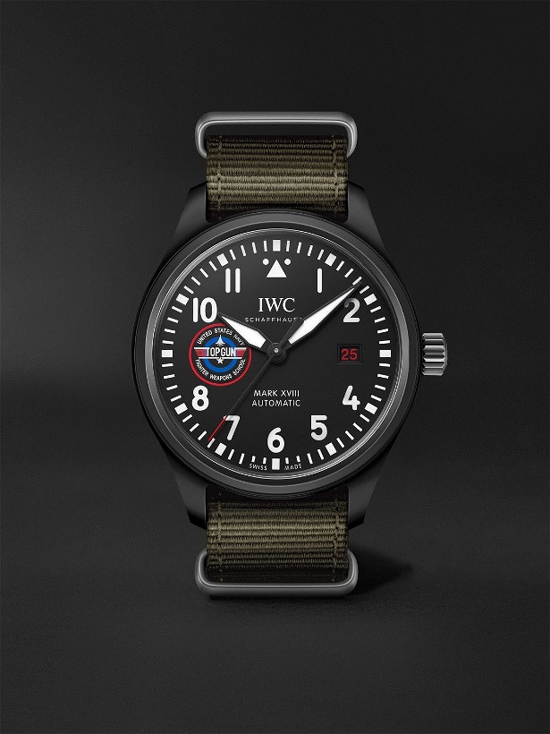 Photo: IWC Schaffhausen - Pilot's Watch MARK XVII SFTI Limited Edition Automatic Ceramic and Webbing Watch, Ref. No. IW324712