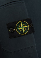 Stone Island Logo Cotton Sweatpants Navy