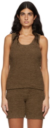 Missing You Already Brown Towel Yarn Tank Top