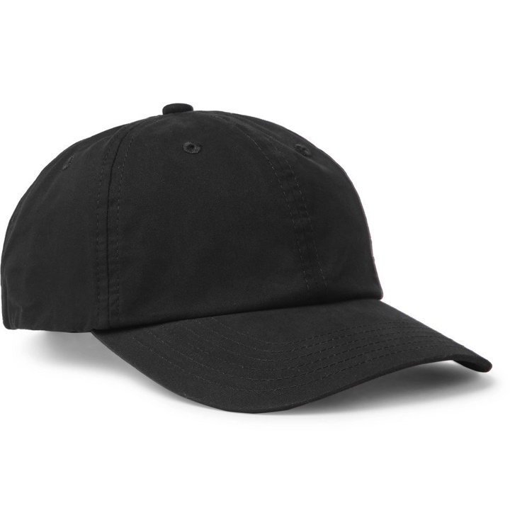 Photo: Acne Studios - Logo-Appliquéd Cotton-Twill Baseball Cap - Black