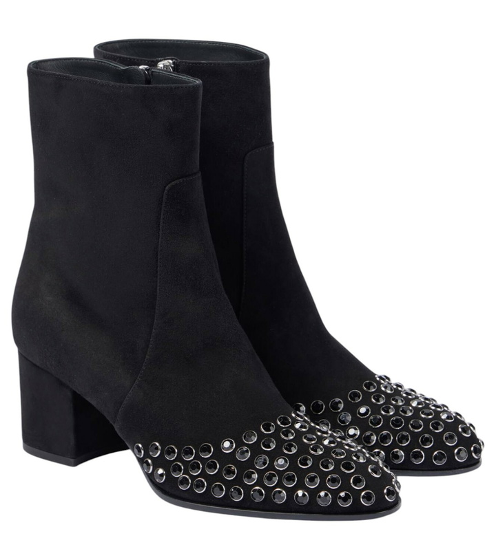 Photo: Alaïa Embellished suede ankle boots