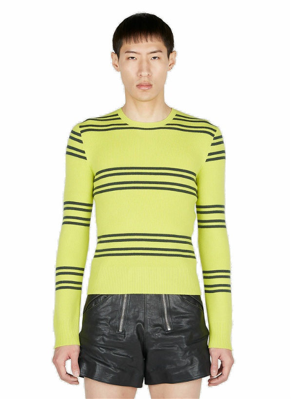 Photo: Prada - Stripe Sweater in Green