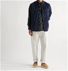 Gitman Vintage - Slim-Fit Button-Down Collar Cotton-Corduroy Shirt - Blue