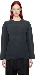 Maison Margiela Black Embroidered Sweatshirt