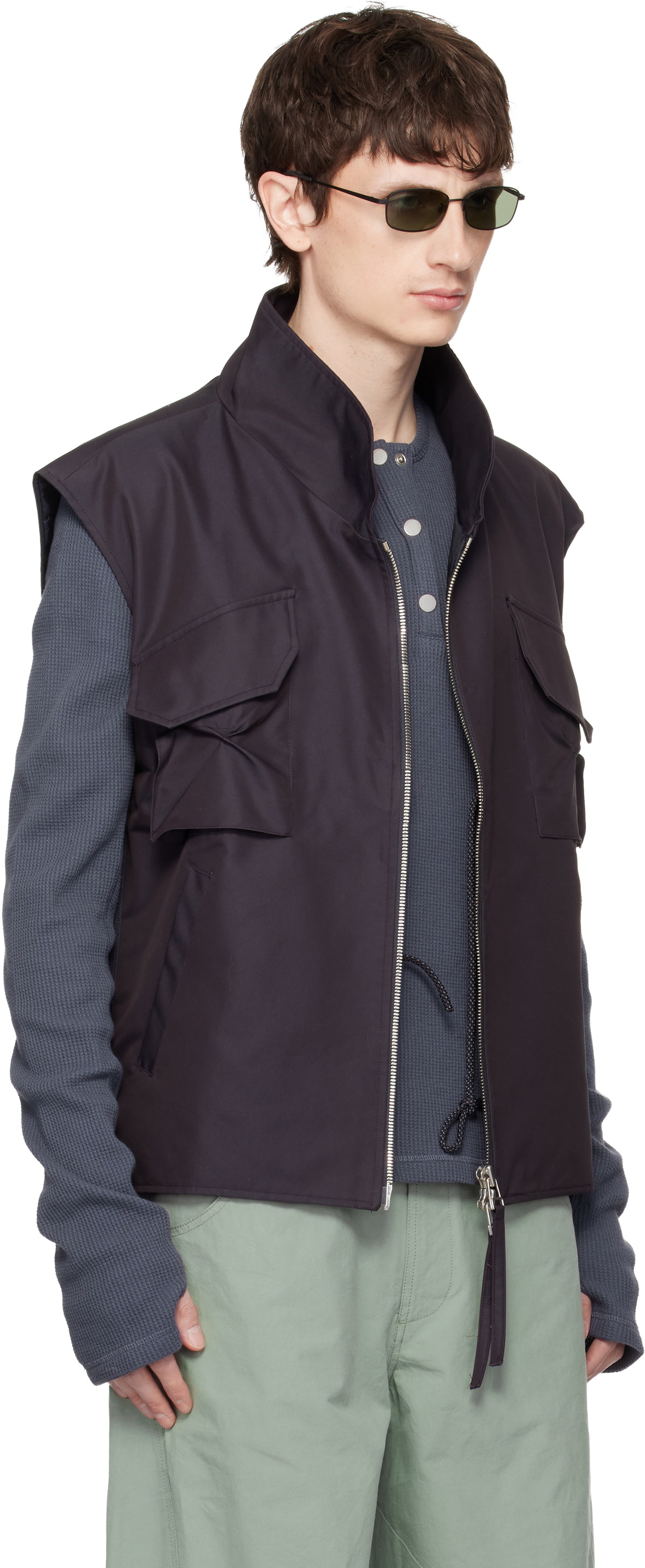 FFFPOSTALSERVICE Purple Darted Kalf Vest