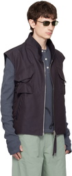 FFFPOSTALSERVICE Purple Darted Kalf Vest