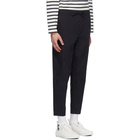 Maison Kitsune Navy City Trousers