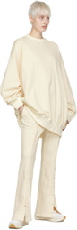 determ; Beige Cotton Lounge Pants