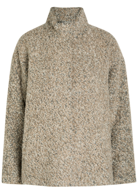 Photo: Eileen Fisher Melange Alpaca-blend Jacket Beige