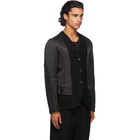 The Viridi-anne Reversible Black Wool Cardigan