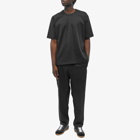 Jil Sander Men's Technical Cotton Zip T-Shirt in Black