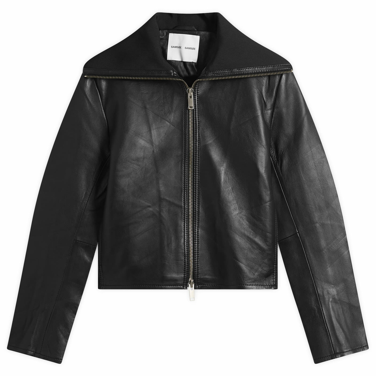 Samsøe Samsøe Women's Sashira Leather Jacket in Black