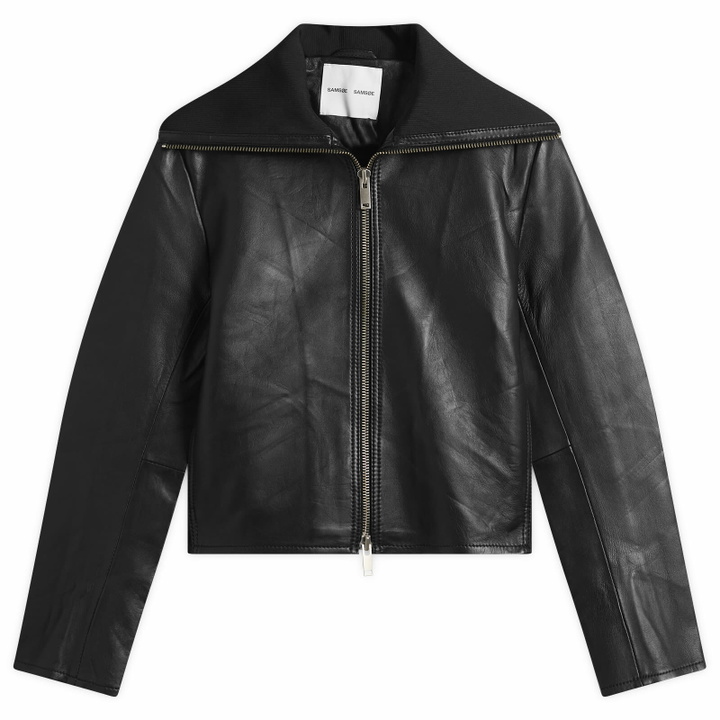 Photo: Samsøe Samsøe Women's Sashira Leather Jacket in Black