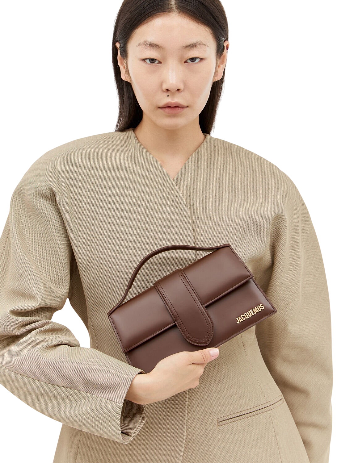 JACQUEMUS Taupe Les Classiques 'Le Bambino' Bag Jacquemus