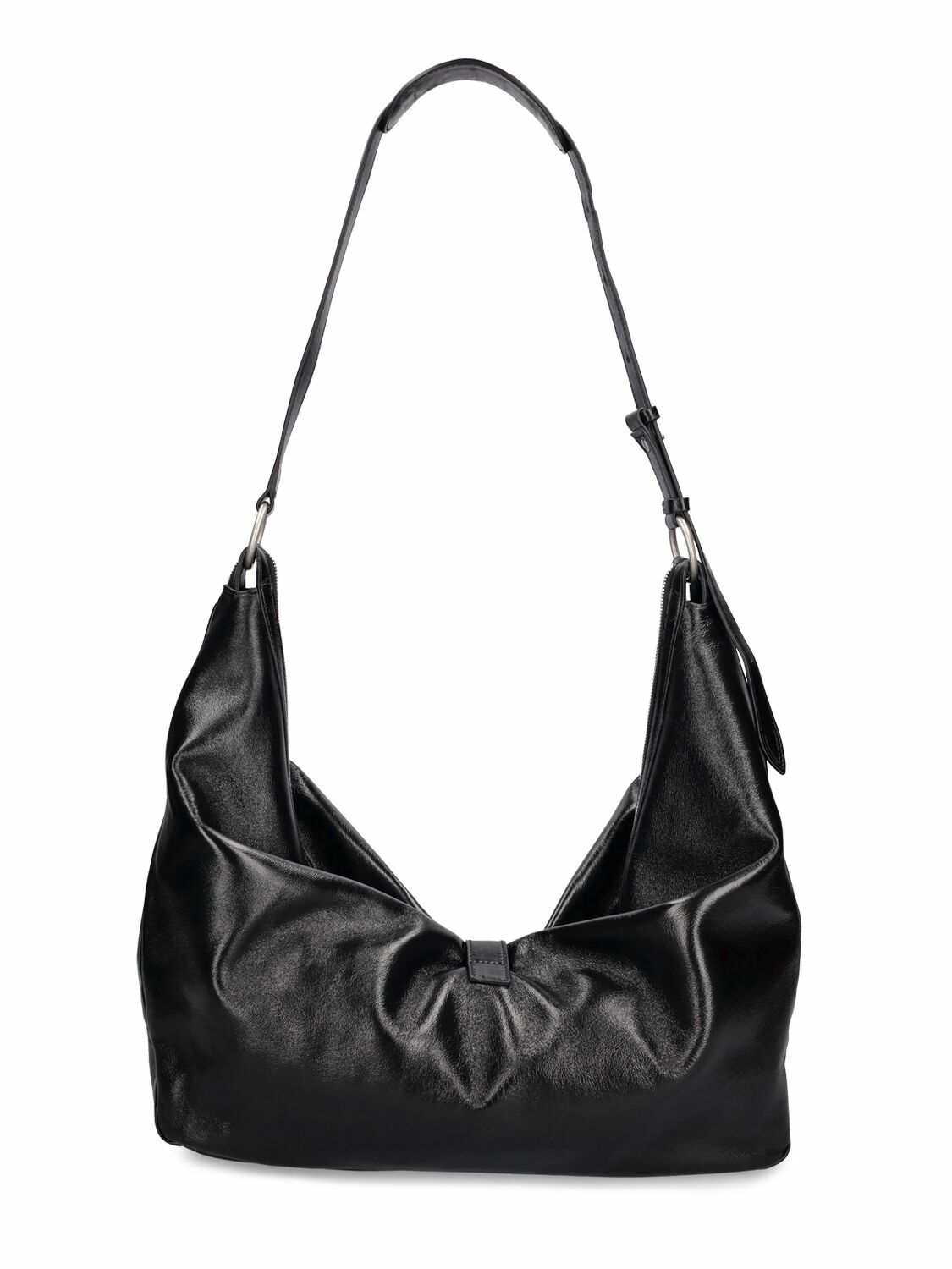 MARGE SHERWOOD - Belted Hobo Leather Shoulder Bag Marge Sherwood
