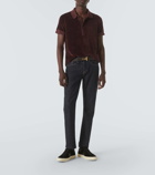 Tom Ford Velour polo shirt