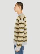 Striped Crewneck Sweater in Yellow