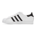 adidas Originals White and Black Superstar Sneakers