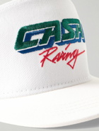 Casablanca - Casa Racing Logo-Embroidered Cotton-Twill Baseball Cap