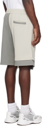 Feng Chen Wang Gray Paneled Shorts