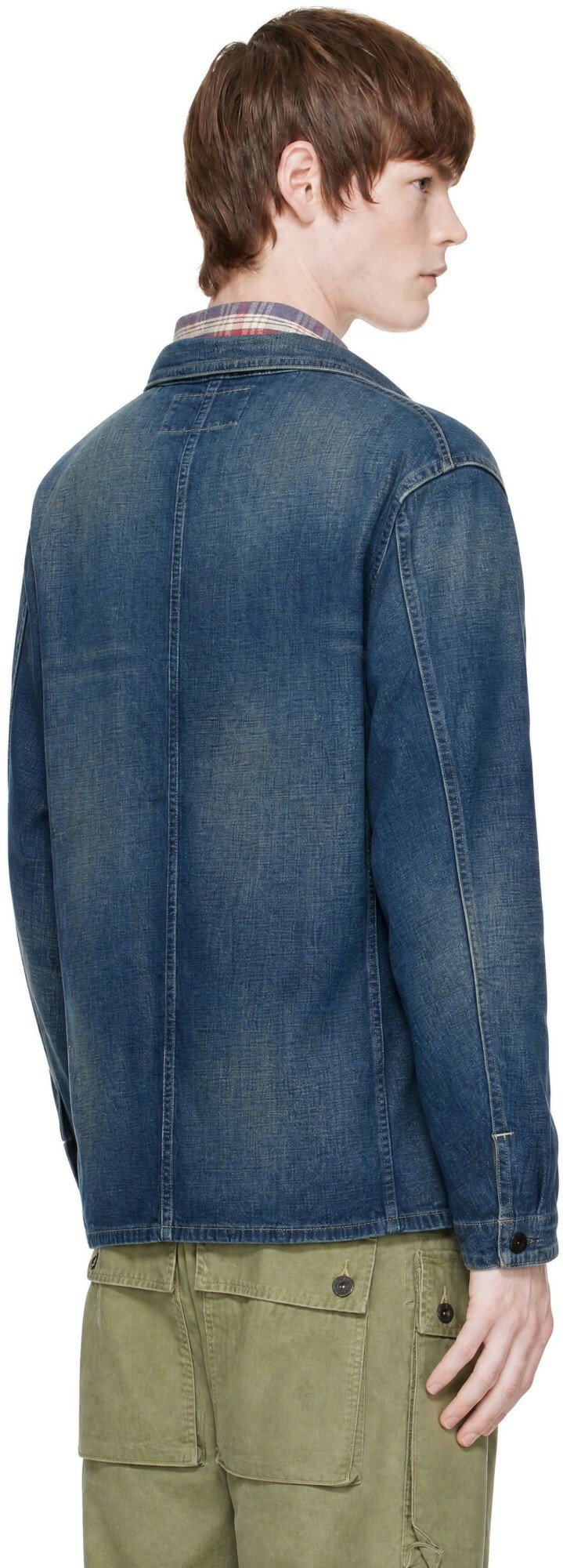 RRL Blue Denim Engineer Jacket