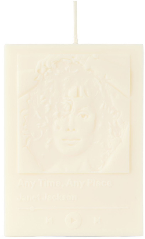 Photo: SANTOS.STUDIO White 'Any Time, Any Place' Candle