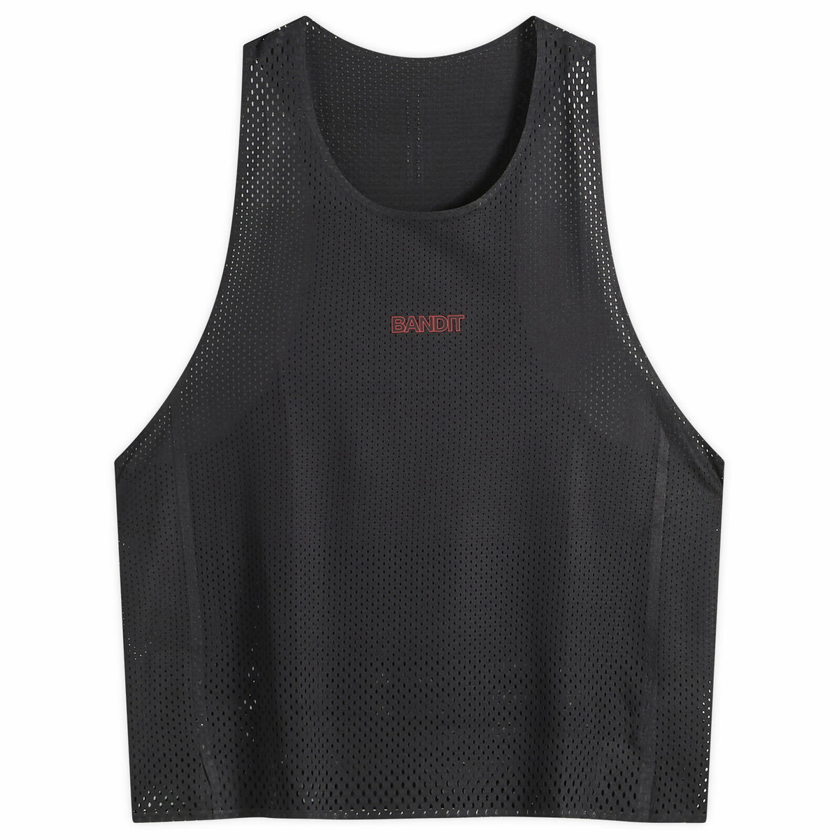 Bandit Men's Open Mesh Gradient Cut Race Singlet in Black