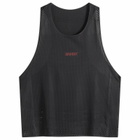 Bandit Men's Open Mesh Gradient Cut Race Singlet in Black